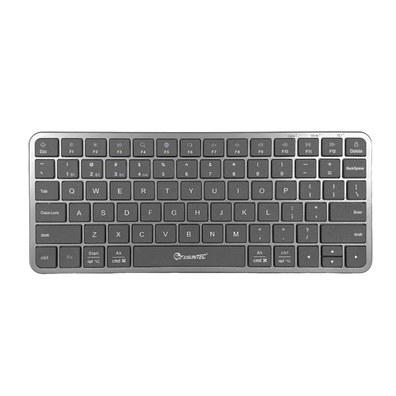 Dual mode 2.4G wireless and 3 channels Bluetooth chocolate keys Slim Scissors keys Keyboard +Type C charging